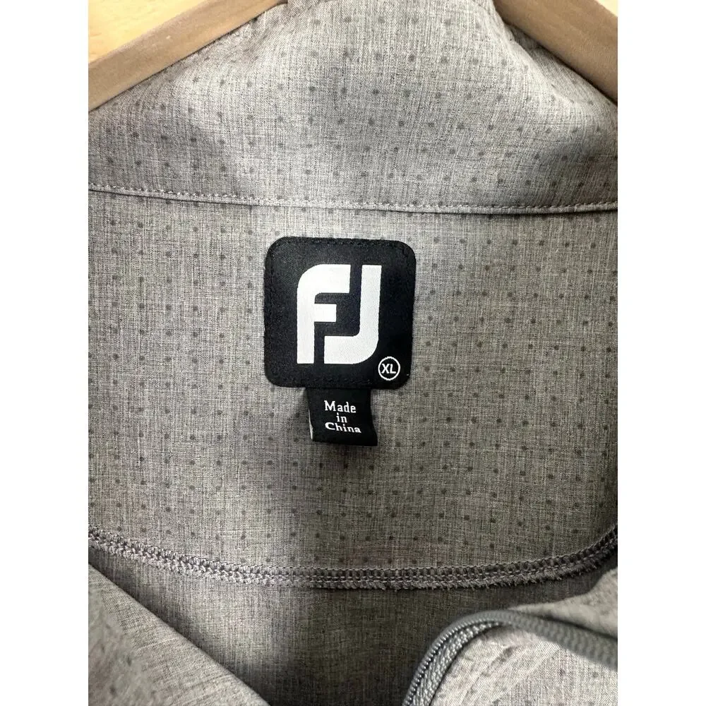 FootJoy FJ Men's Quarter Zip Golf Pullover Gray TPC Piper Glen Logo Size XL